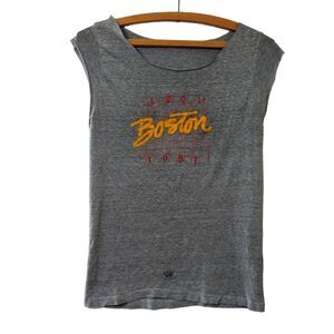Vintage 80s Distressed Burnout Tee 1981 Boston